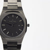Reloj gun color con 2 manecillas y dial gun color con fecha