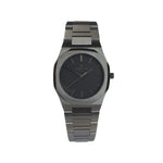Reloj gun color con 3 manecillas y dial gun color