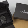Reloj gun color con 3 manecillas gun color y dial negro