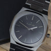Reloj gun color con 3 manecillas gun color y dial negro