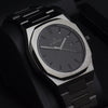 Reloj gun color con 3 manecillas y dial gun color con fecha