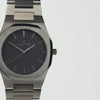 Reloj gun color con 3 manecillas gun color y dial negro