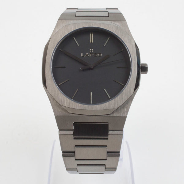 Reloj gun color con 3 manecillas y dial gun color