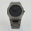 Reloj gun color con 2 manecillas y dial gun color con fecha