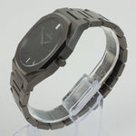 Reloj gun color con 2 manecillas y dial gun color con fecha