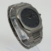 Reloj gun color con 2 manecillas y dial gun color con fecha