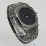 Reloj gun color con 2 manecillas y dial gun color con fecha