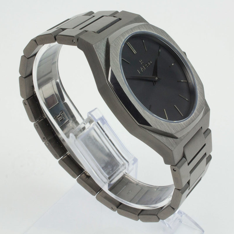 Reloj gun color de 2 manecillas y dial gun color