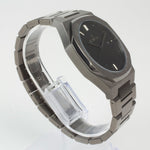 Reloj gun color con 3 manecillas gun color y dial negro con fecha