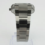 Reloj gun color con 3 manecillas gun color y dial negro