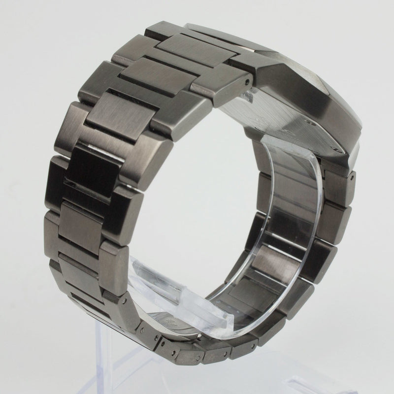 Reloj gun color con 3 manecillas gun color y dial negro