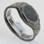 Reloj gun color con 3 manecillas gun color y dial negro