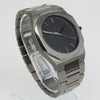 Reloj gun color con 3 manecillas gun color y dial negro