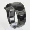 Reloj negro con 2 manecillas negras y dial negro