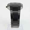 Reloj negro con 2 manecillas negras y dial negro