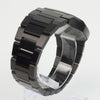 Reloj negro con 2 manecillas negras y dial negro