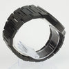 Reloj negro con 2 manecillas negras y dial negro