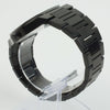 Reloj negro con 3 manecillas negras y dial negro