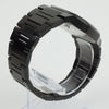 Reloj negro con 3 manecillas negras y dial negro