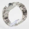 Reloj plateado con 2 manecillas y dial azul con fecha