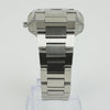 Reloj plateado con 3 manecillas y dial azul