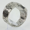 Reloj plateado con 3 manecillas y dial azul