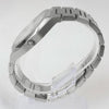 Reloj plateado con 3 manecillas y dial blanco