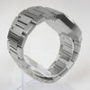 Reloj plateado con 3 manecillas y dial blanco