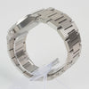 Reloj plateado con 3 manecillas y dial plateado