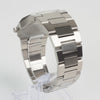 Reloj plateado con 3 manecillas y dial plateado
