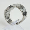 Reloj plateado con 2 manecillas y dial azul
