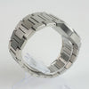 Reloj plateado con 2 manecillas y dial azul